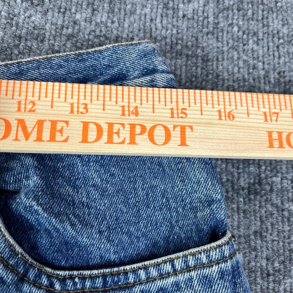 Vintage Bugle Boy Gold Crest Jeans Mens Blue Denim Taper Fit Classic Y2K - 30X30 - Picture 3 of 14
